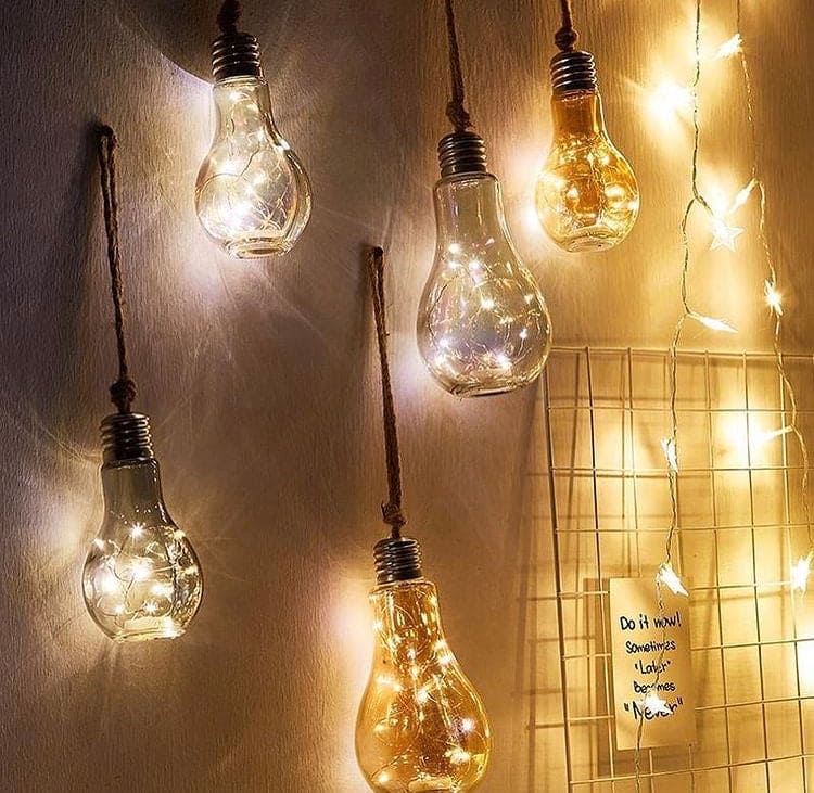 Creative Hemp Rope Led Bulb, Wall Hanging Led Glass Bulb, Craft Style Bulb For Decoration Creative Hemp Rope Led Bulb, Wall Hanging Led Glass Bulb, Craft Style Bulb For Decoration